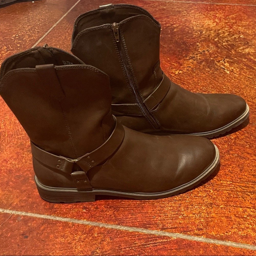 Otis Stacked Heel Frye Vegan Leather Boots